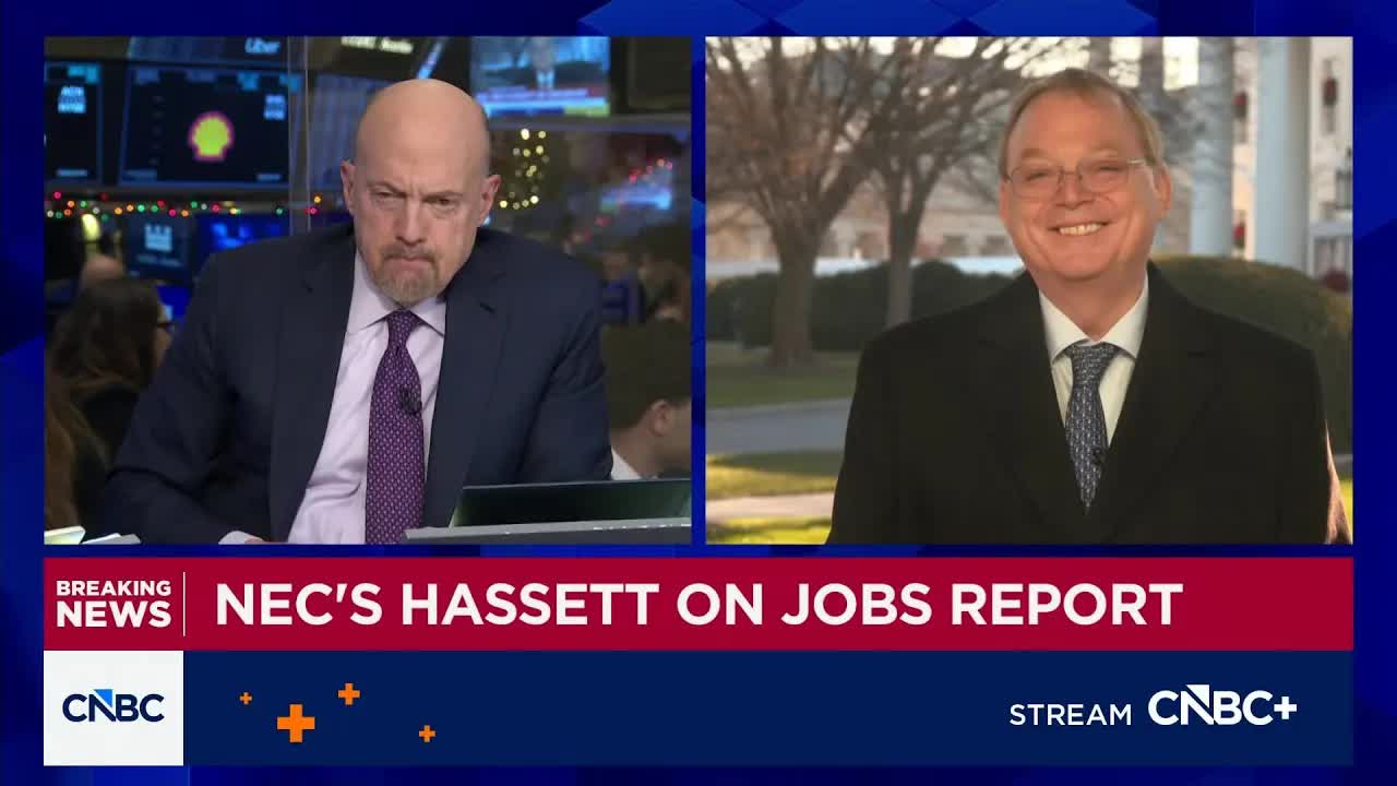 NEC Director Kevin Hassett reacts to November jobs report