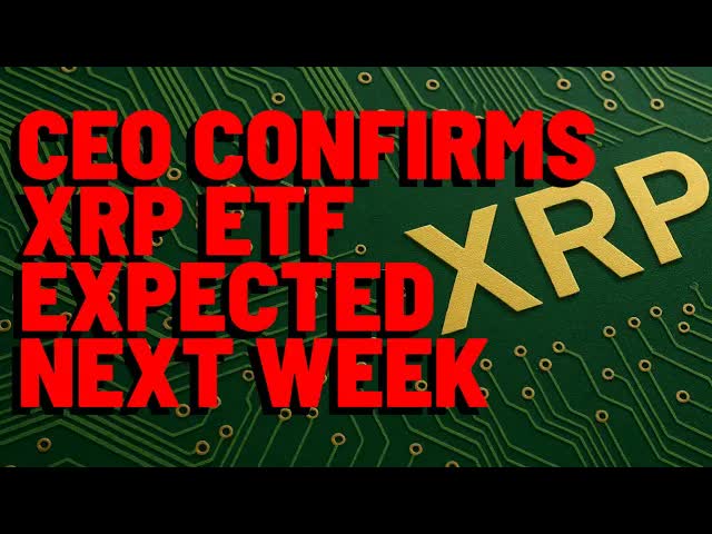 XRP: CEO CONFIRMS Expectation That XRP ETF LAUNCHES NEXT WEEK