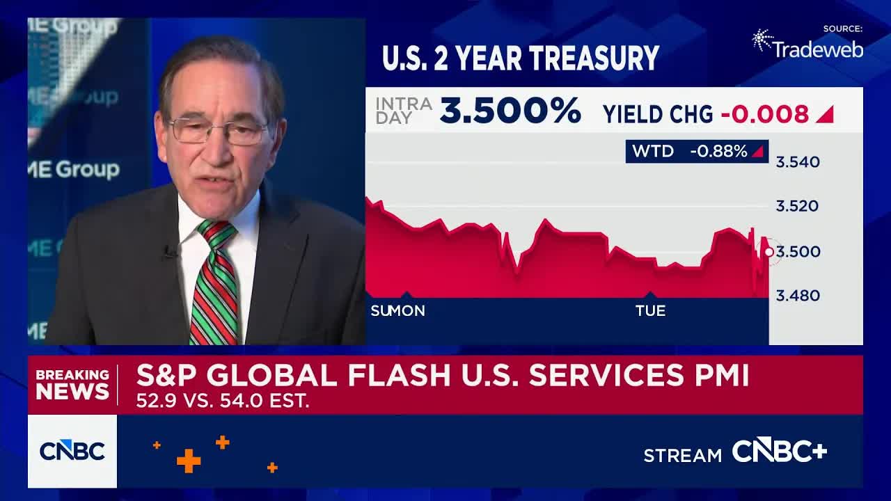 S&P global U.S. services PMI comes in at 52.9 vs. 54.0 estimated