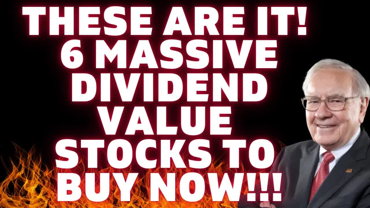 ‼️ My 6 Top DIVIDEND and VALUE Stock Picks Right Now? These Stocks! - Best Stocks To Buy Now 2026 ‼️