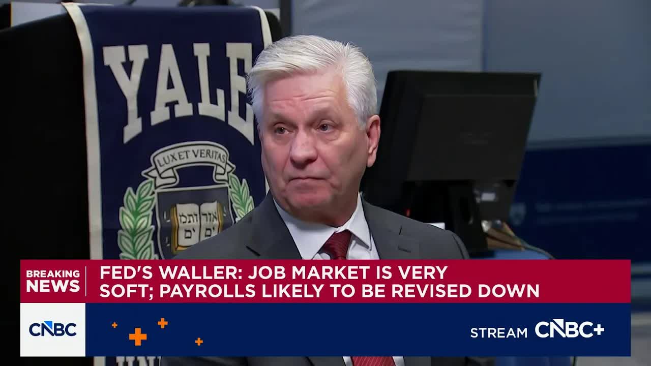 Labor market is telling us we should continue cutting rates, says Fed Governor Chris Waller