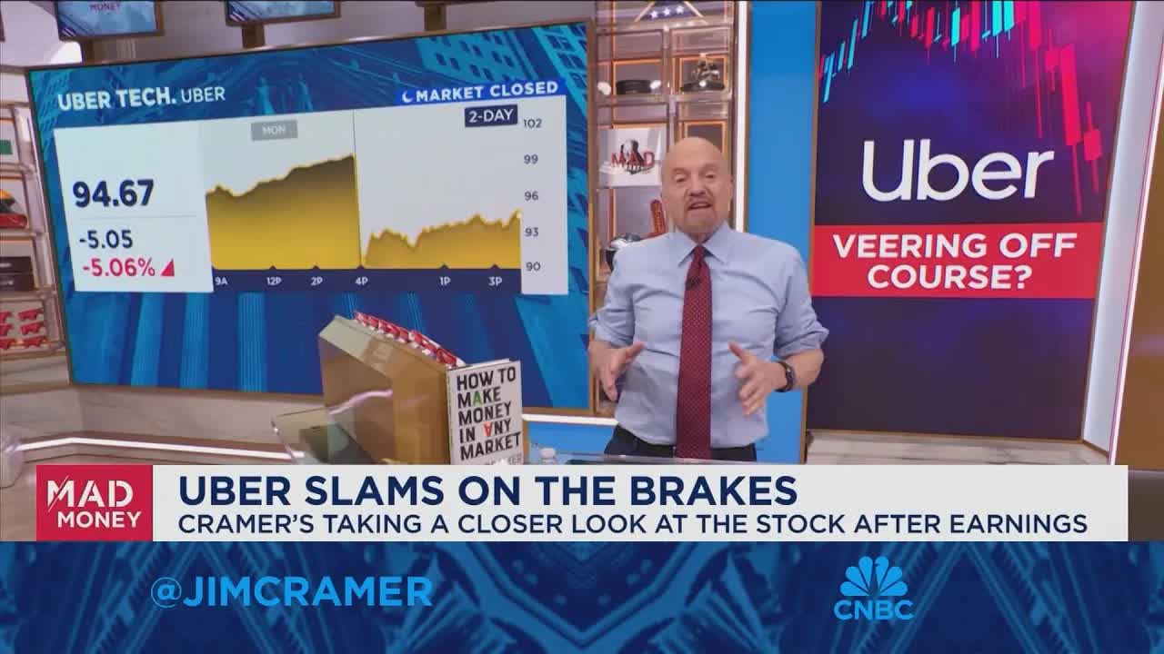 Growth is one of the best protections, Uber's growth is accelerating, says Jim Cramer