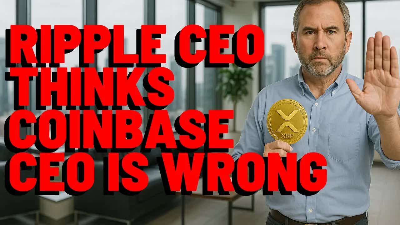 XRP: Ripple CEO Thinks Coinbase CEO IS WRONG