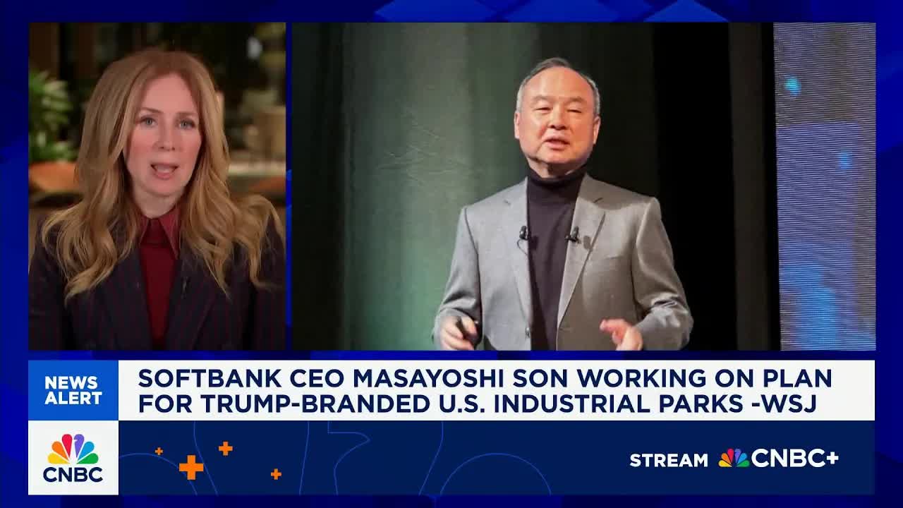 SoftBank CEO Masayoshi Son working on plan to Trump-branded U.S. industrial parks: WSJ
