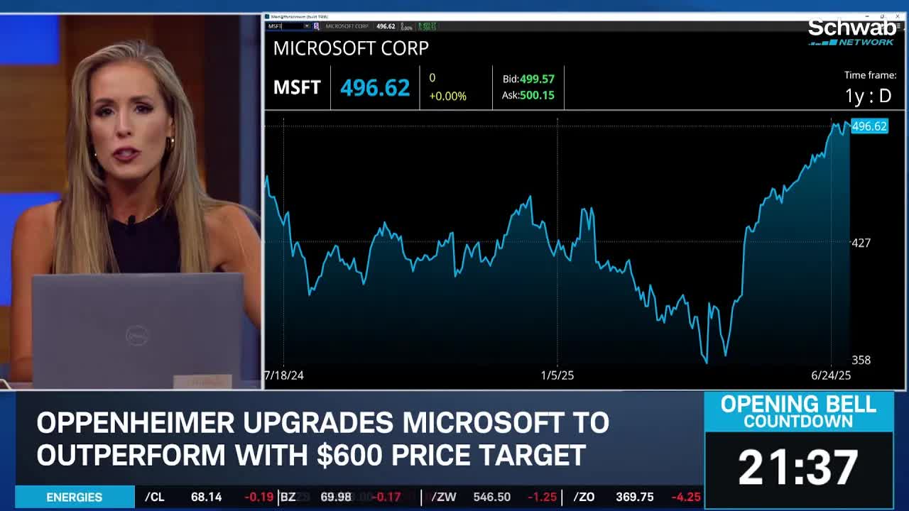 Azure Center of MSFT Upgrade, AAPL COO Stepping Down