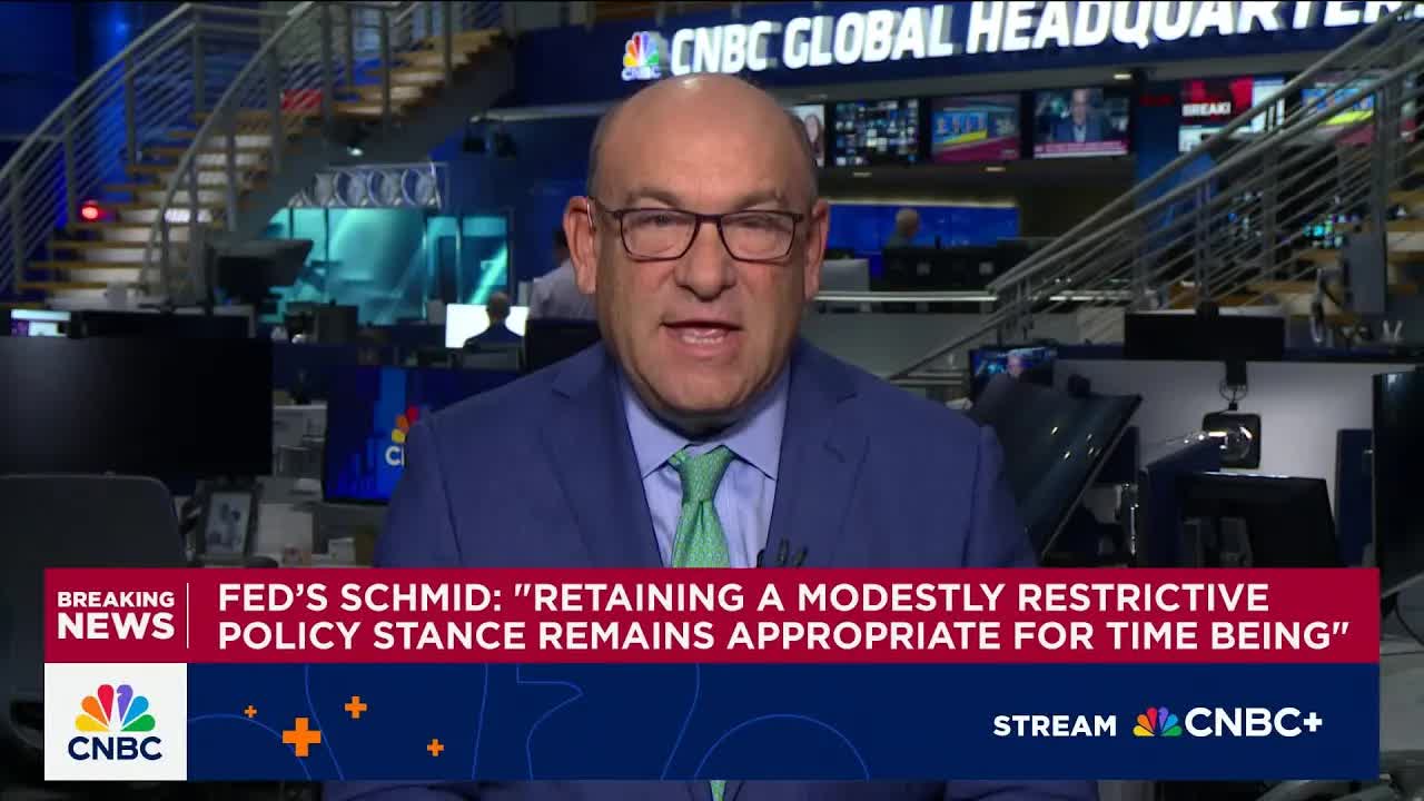 Kansas City Fed president: Modestly restrictive policy stance remains appropriate for time being