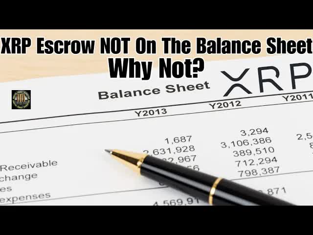 XRP Escrow/Ripple Balance Sheet & A Mystery DM