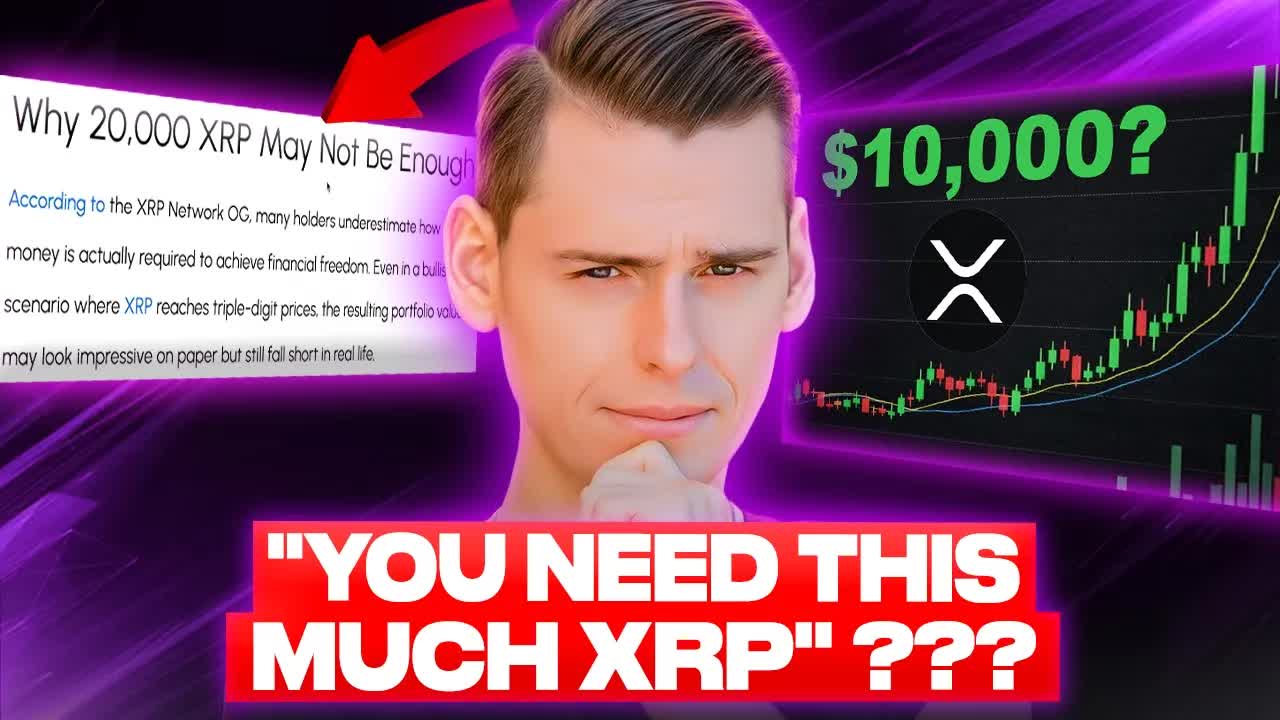 XRP ANALYST: ''YOU NEED AT LEAST 20,000 XRP'' ??! (Do you actually?)
