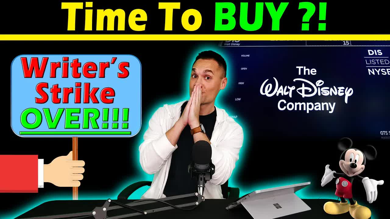 The Writer's Strike Has ENDED! - Time to Buy Disney Stock?? 📈