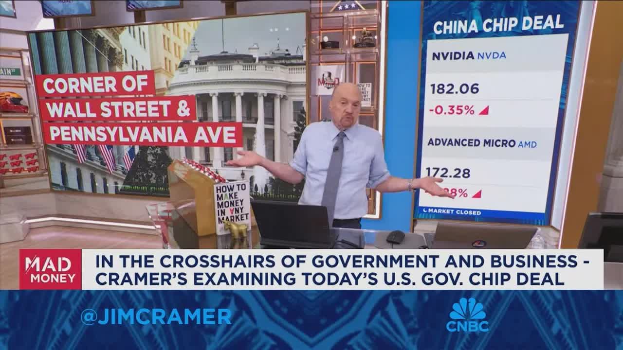 Jim Cramer discusses the deal between the government and chipmakers