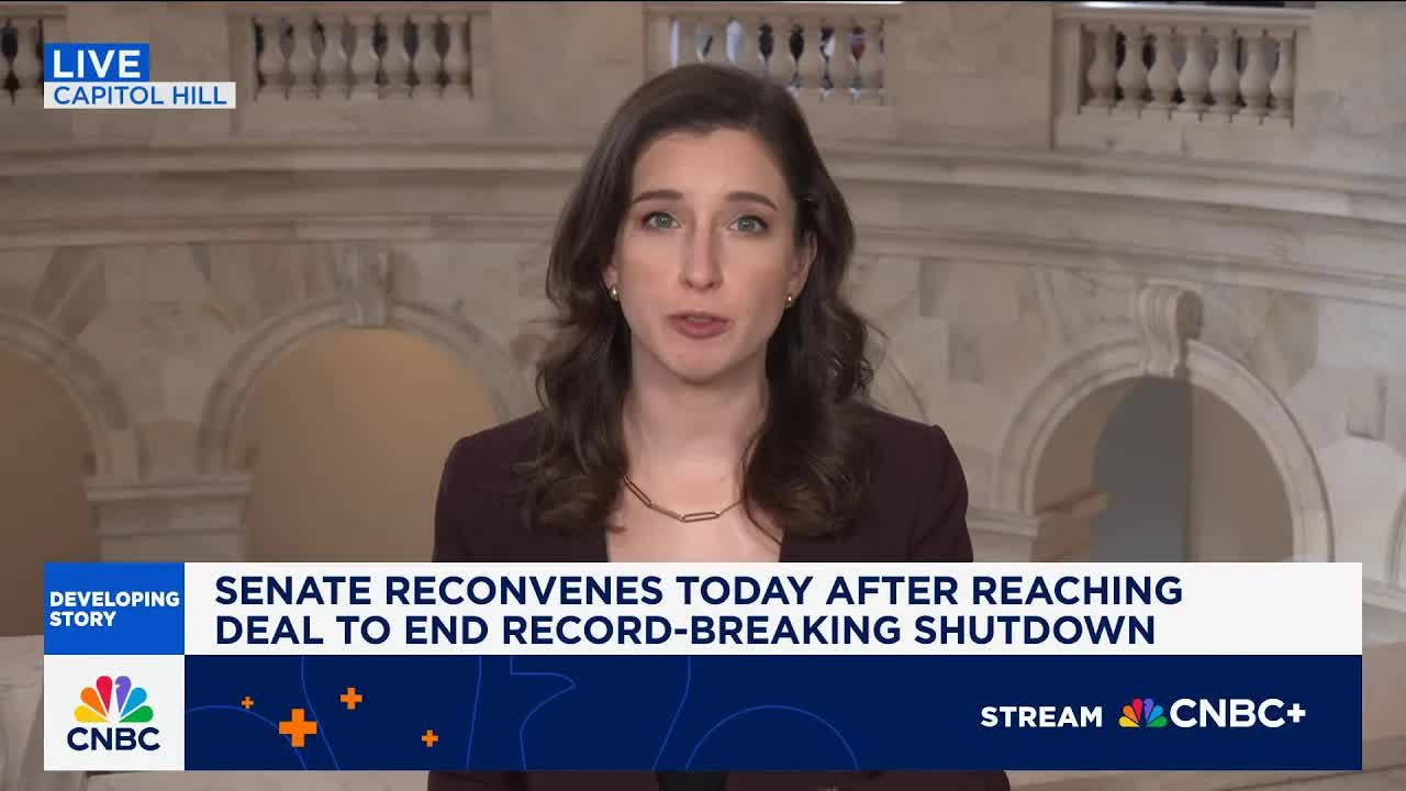 Senate reconvenes today after reaching deal to end government shutdown