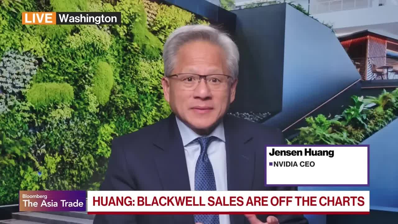Nvidia CEO Huang on Blackwell Sales, Vera Rubin and China