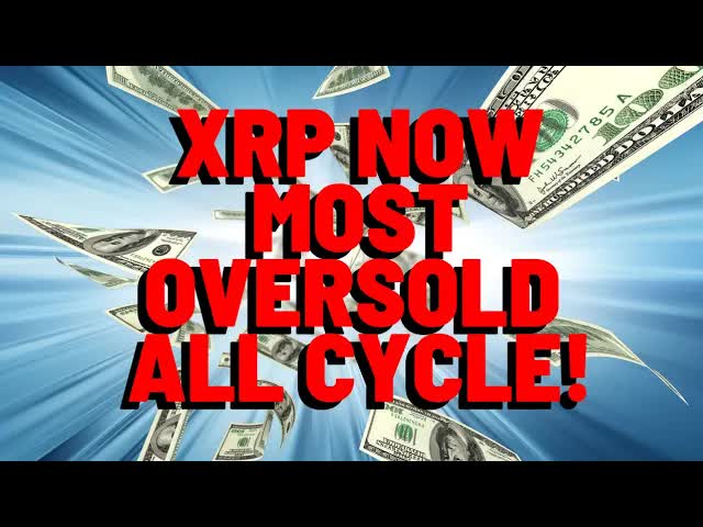 XRP "MOST OVERSOLD IT'S BEEN FOR THE ENTIRE CYCLE" Popular Analyst Proclaims