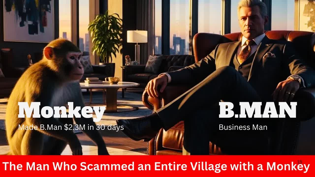 The Man Who Scammed an Entire Village with a Monkey - Article cover image