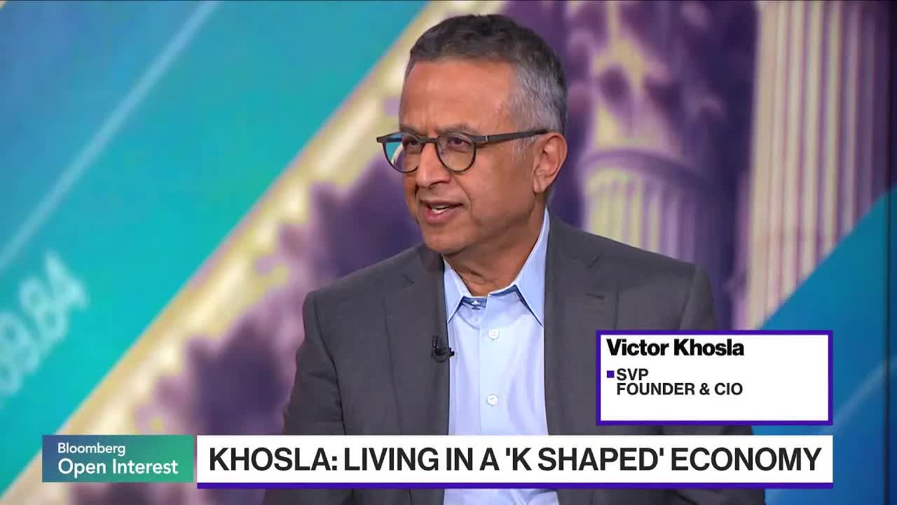 Khosla Says 'We're Living Truly in a K-Shaped Economy'