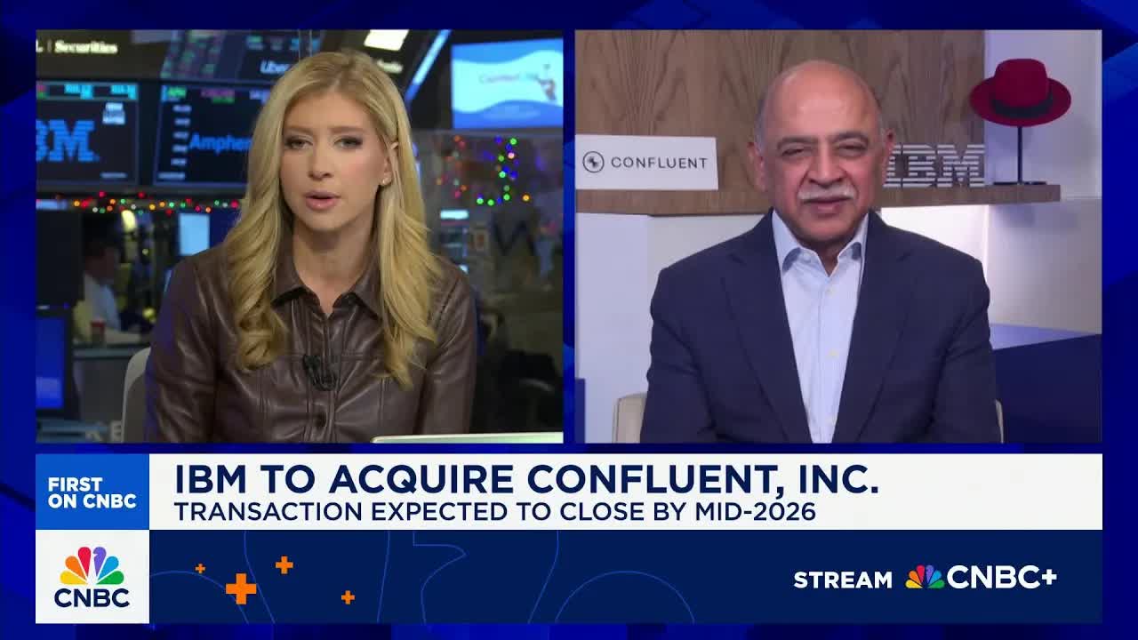 IBM CEO Arvind Krishna on $11 billion acquisition of Confluent