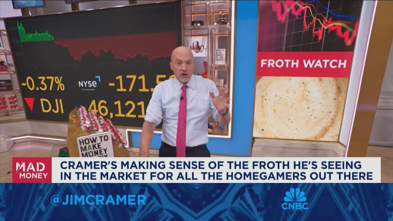 I can no longer be so sanguine on these speculative stocks that keep roaring, says Jim Cramer