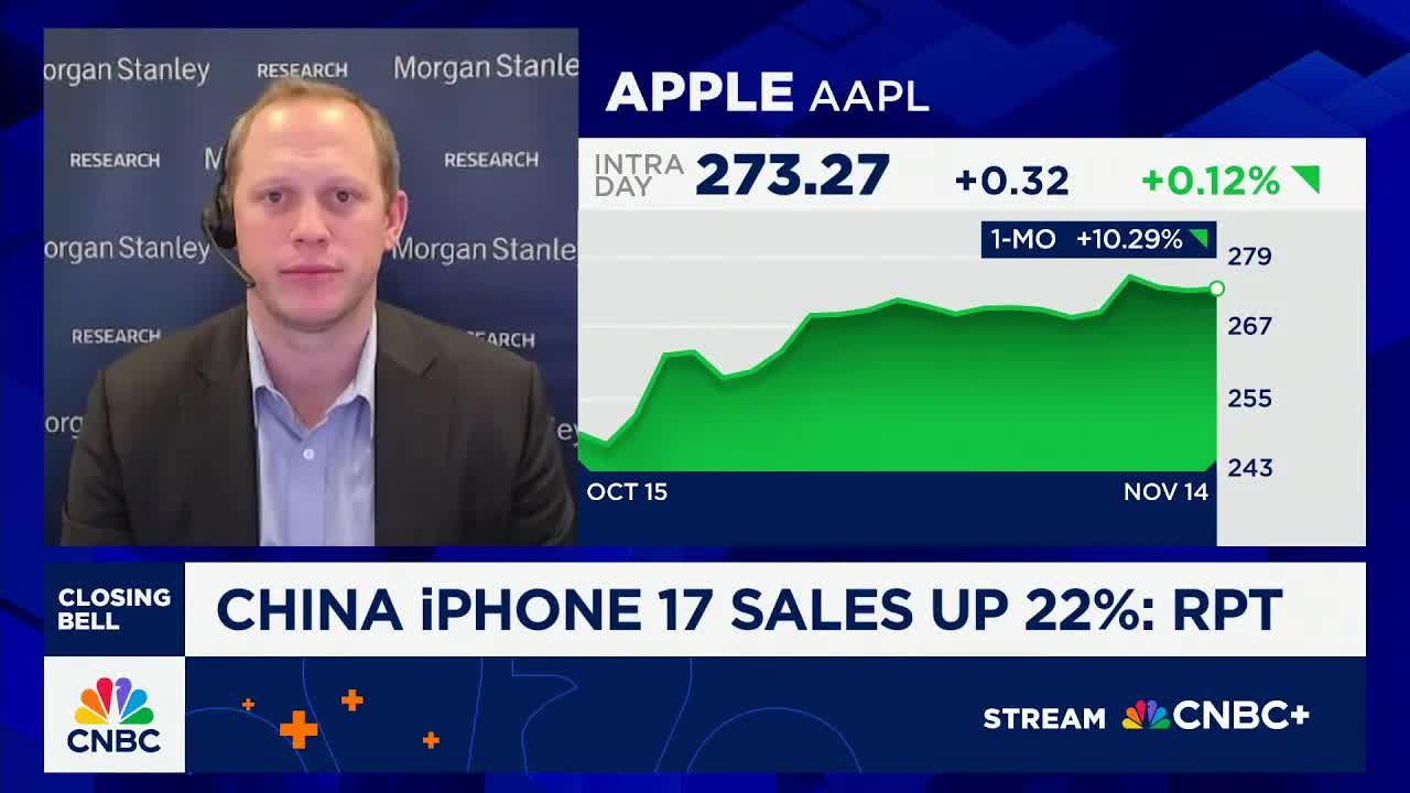 Apple's China business hasn't 'turned the corner' despite recent growth: Morgan Stanley’s Woodring