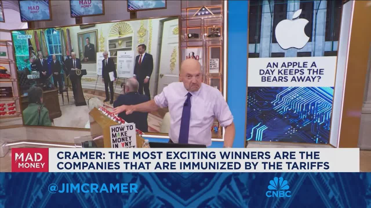 Winners are companies immunized by the tariffs, says Jim Cramer