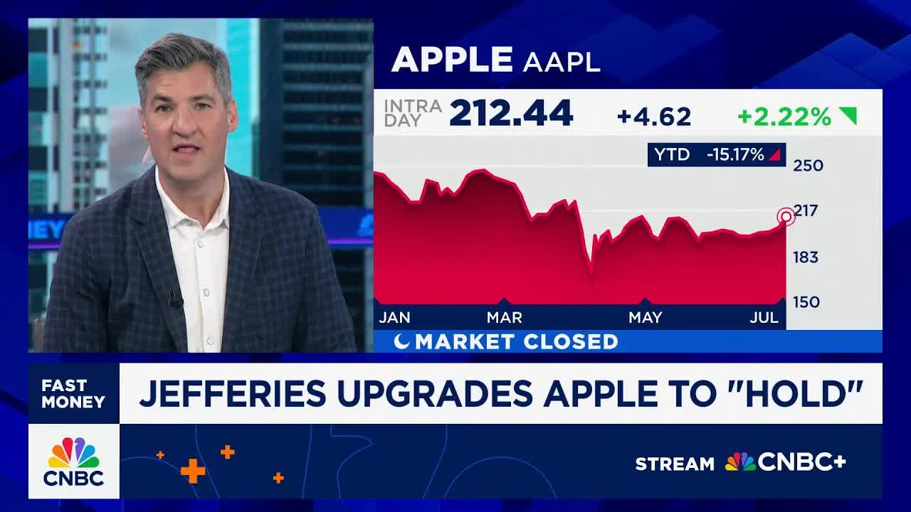 Jefferies upgrades Apple to 'Hold'