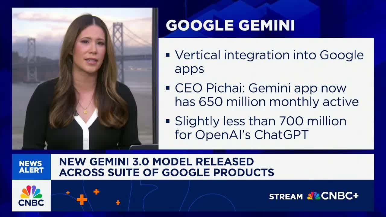 Google releases Gemini 3.0 model released across suite of Google products
