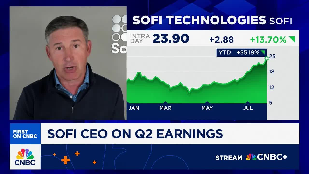 SoFi CEO Anthony Noto on Q2 earnings, share surge and crypto strategy