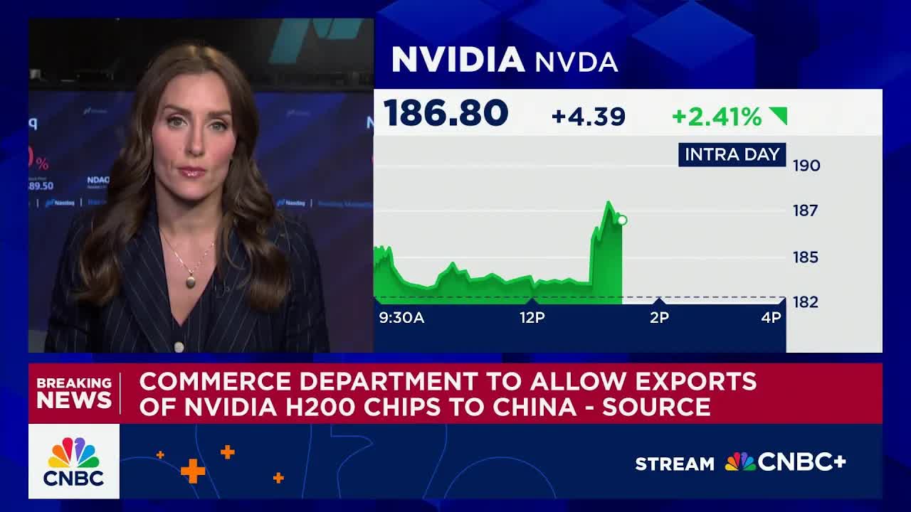 U.S. Commerce Department to allow exports of Nvidia H200 chips to China