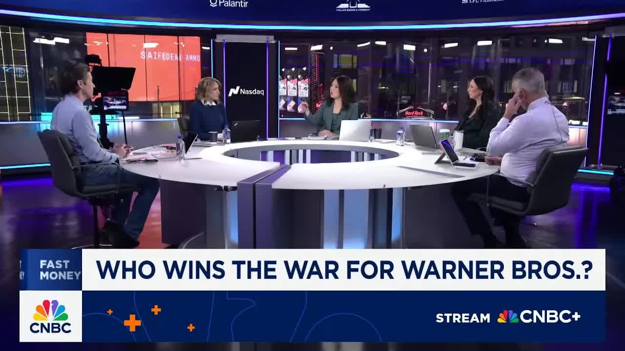 'Fast Money' traders talk the latest in the bidding war for Warner Bros.
