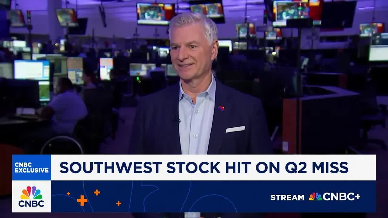 Southwest Airlines CEO: In the past month, we're seeing the beginning of an inflection back up
