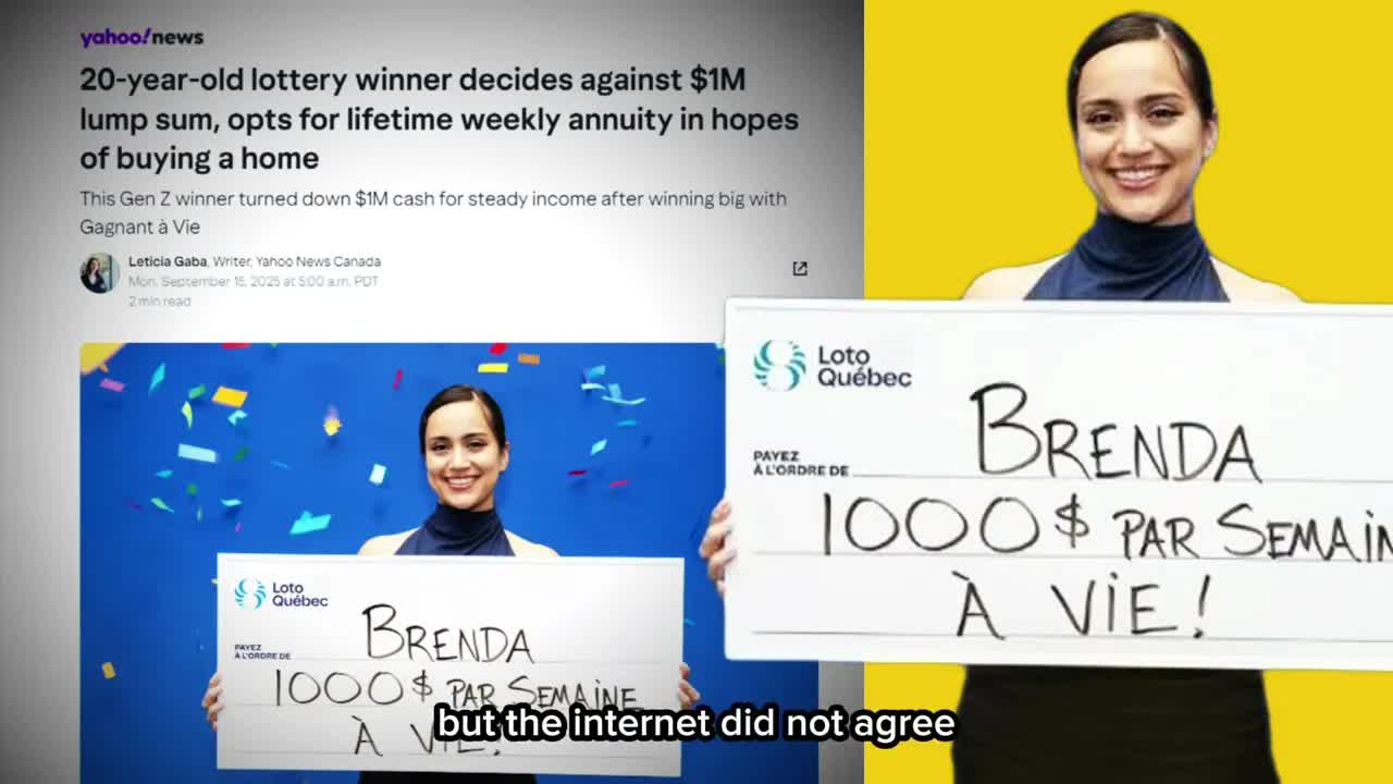 She Won $1M and Chose $1,000 Weekly Payment Instead Of $1M