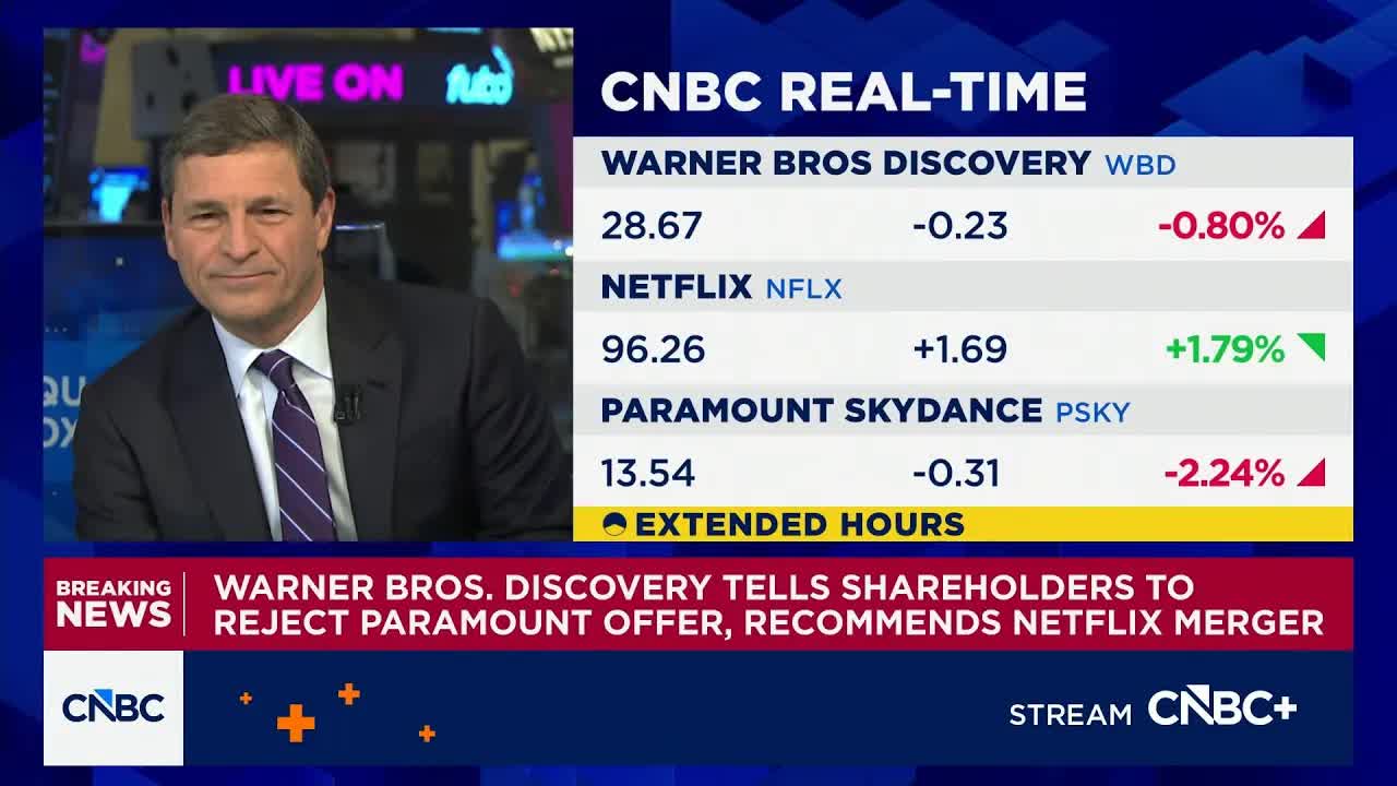 Warner Bros. Discovery tells shareholders to reject Paramount offer, recommends Netflix merger