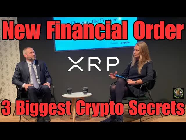 XRP , Reset , New Financial Order & Ripple CEO Joins Trump In Davos