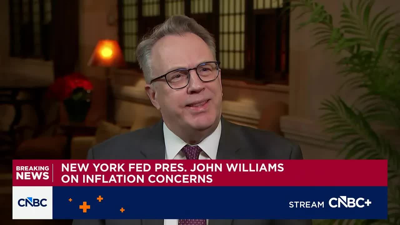 NY Fed Pres. John Williams: Some 'technical factors' distorted November's CPI reading downward