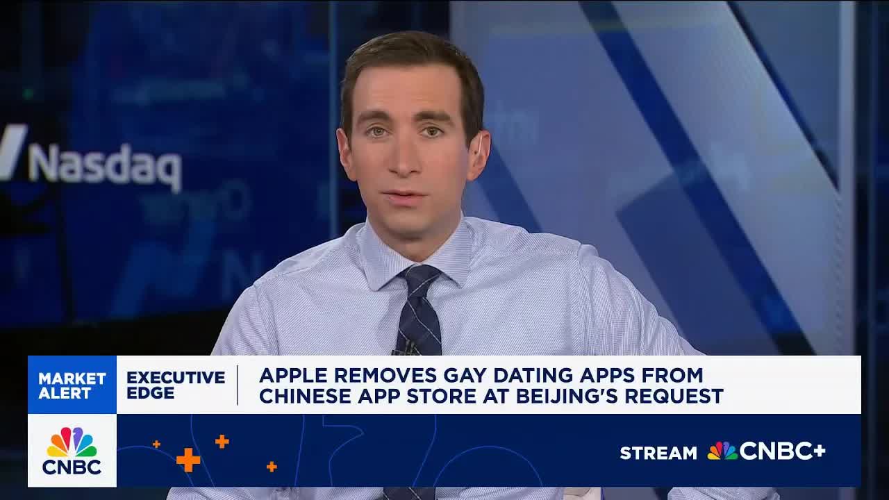 Apple removes gay dating apps from Chinese App Store at Beijing's request