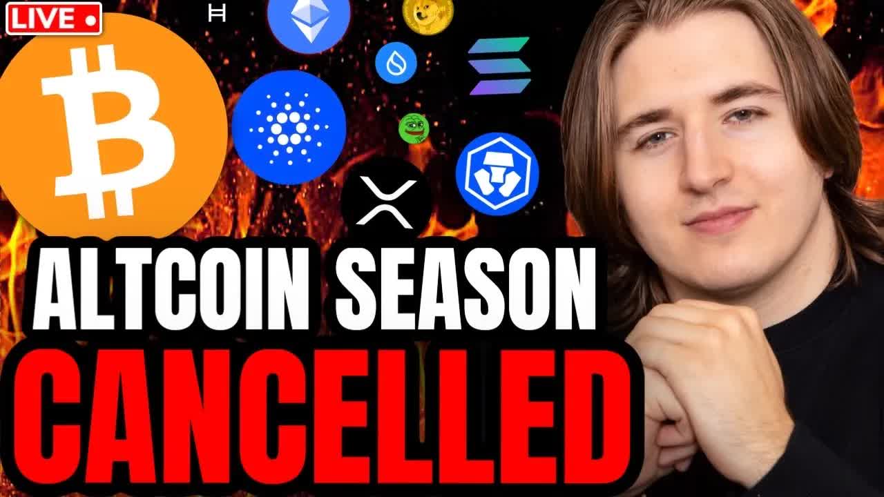 BREAKING CRYPTO NEWS! (ALTCOIN SEASON IS FINISHED...)
