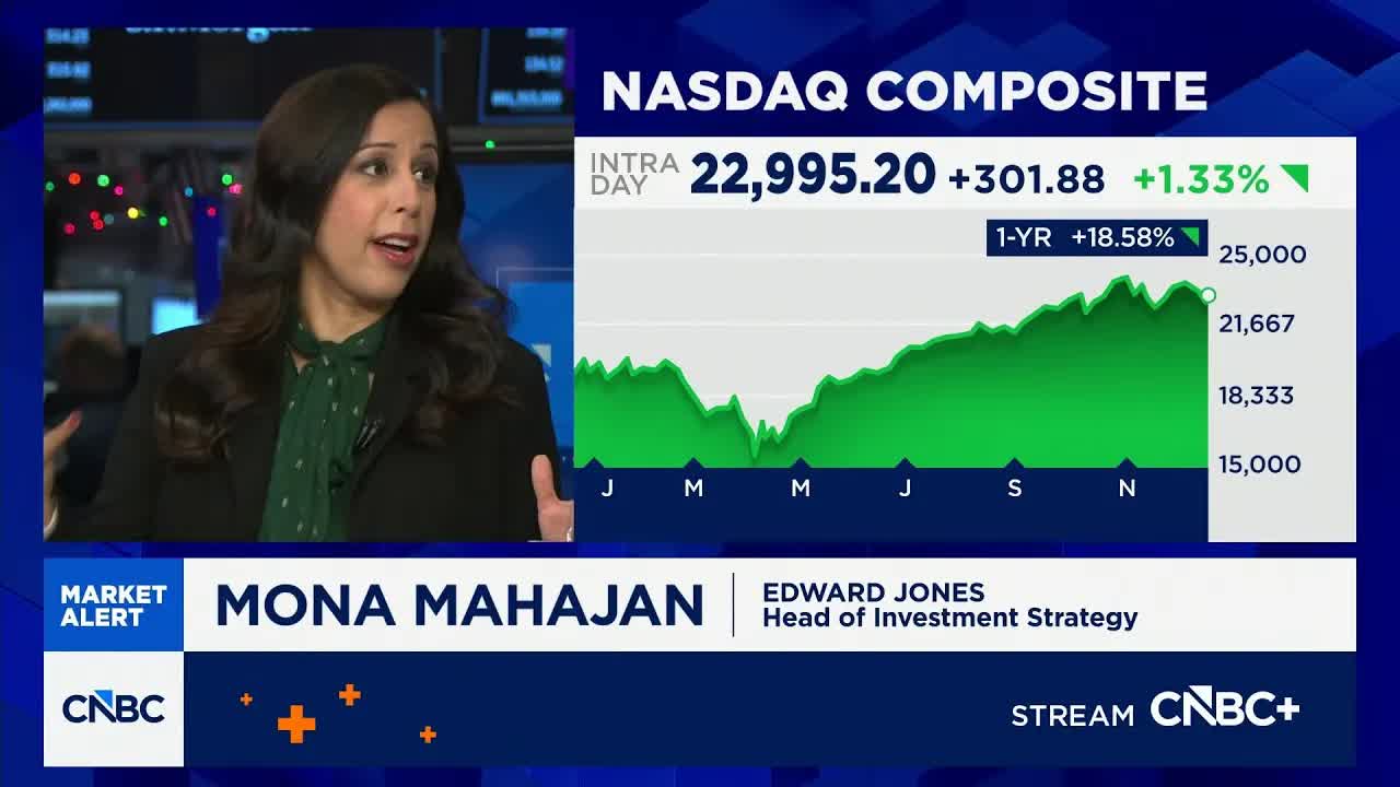 There is a base case of positive returns for 2026, says Edward Jones’ Mona Mahajan