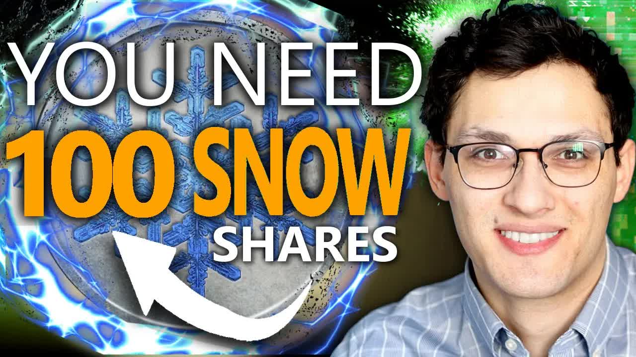 Why You Need 100 Snowflake Shares Today!